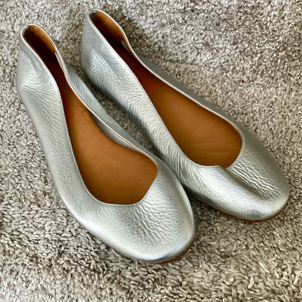 Michael Kors Silver Leather Women's Flats